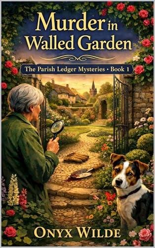 Murder in the Walled Garden: A charming British village cozy mystery with a retired investigator and a very nosy dog (The Parish Ledger Mysteries Book 1)
