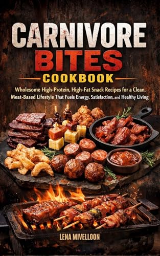 Carnivore Bites Cookbook: Wholesome High-Protein, High-Fat Snack Recipes for a Clean, Meat-Based Lifestyle That Fuels Energy, Satisfaction, and Healthy Living (Kindle Edition)