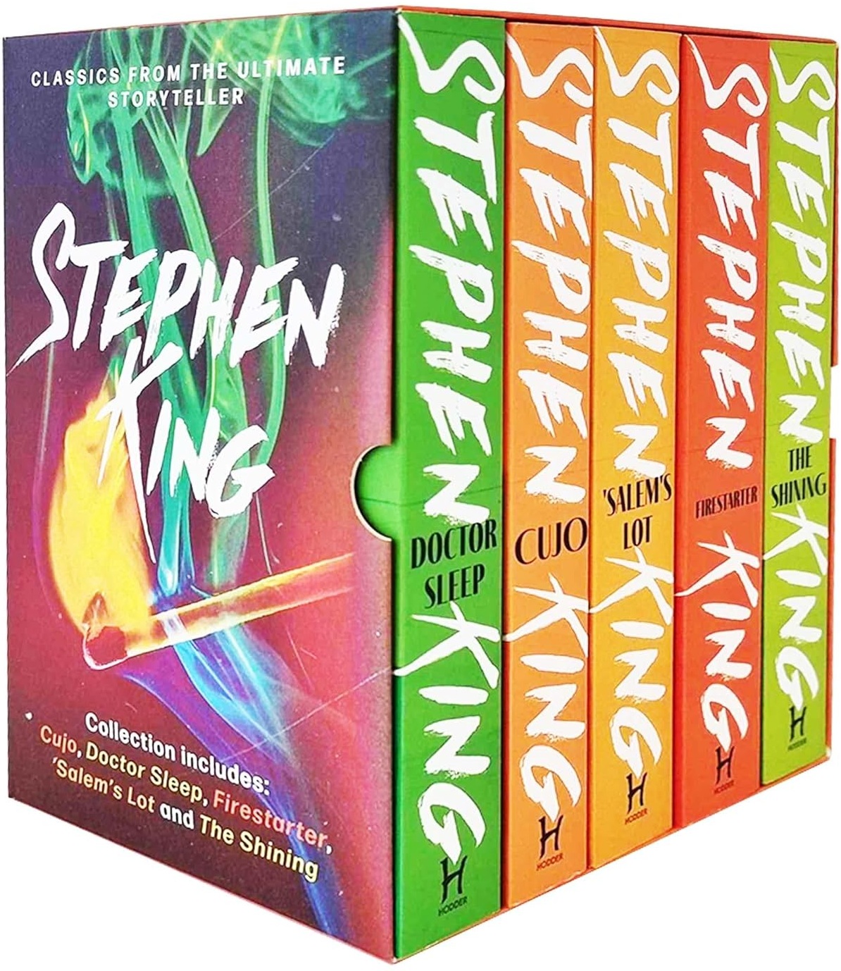 Stephen King 5-Book Box Set: Cujo / Doctor Sleep / Firestarter / Salem's Lot / The Shining