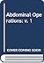 Abdominal Operations: v. 1