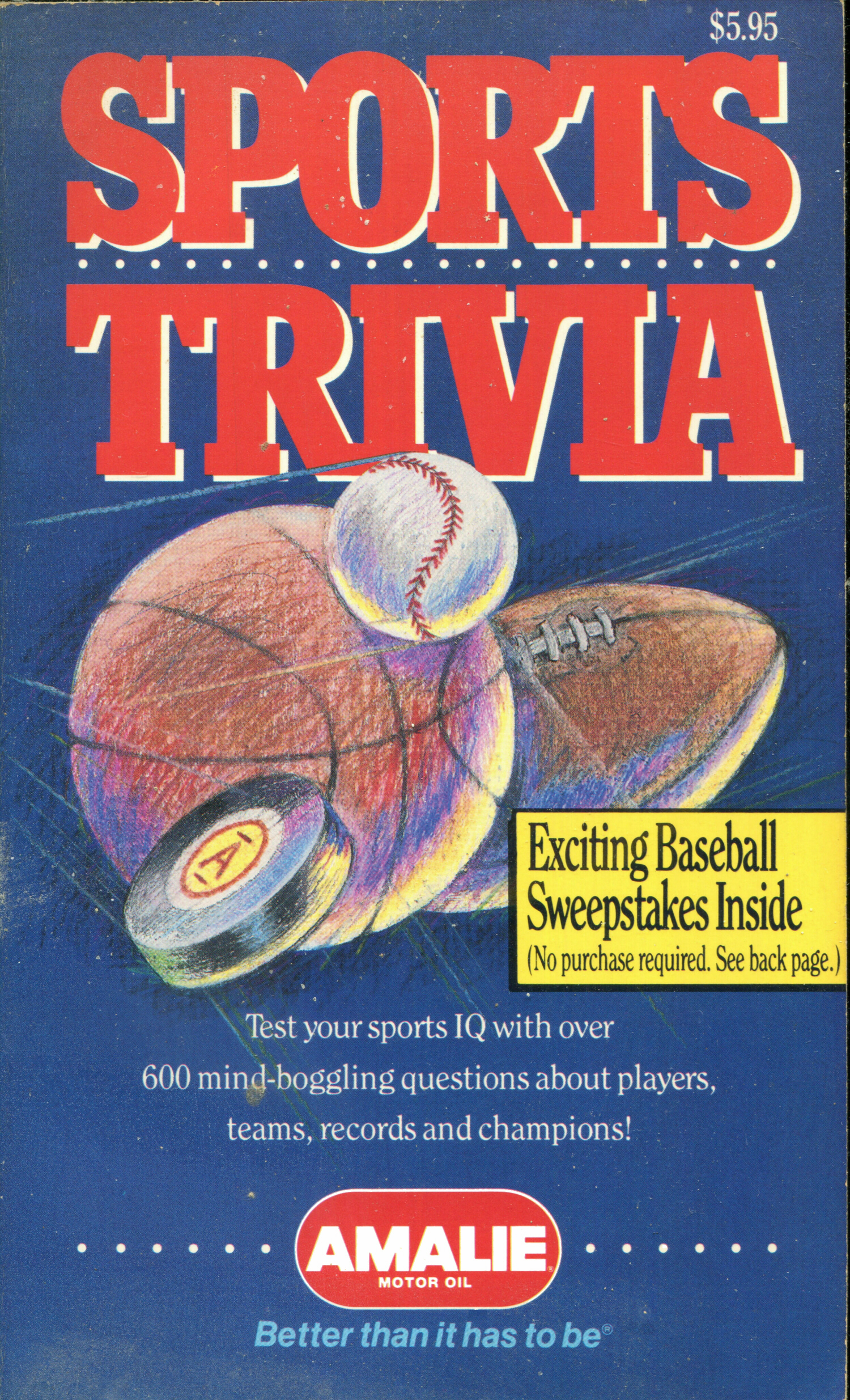 The Amalie Sports Trivia Book (Mass Market Paperback)