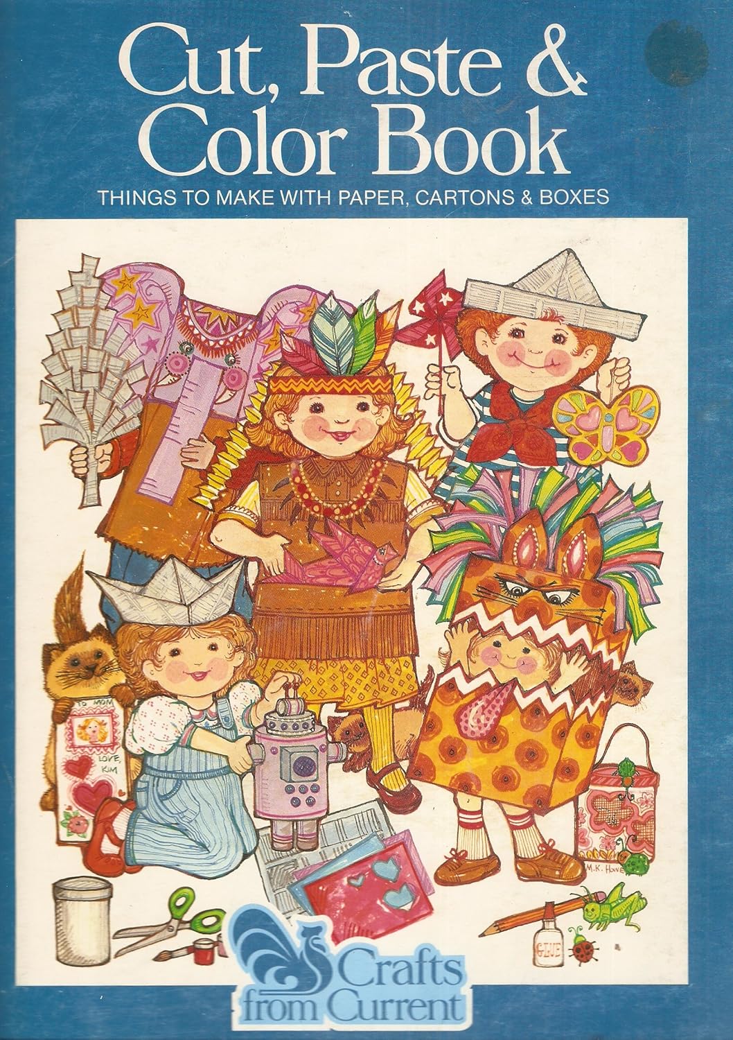 Cut, paste & color book: Things to make with paper, cartons & boxes