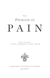 The Problem of Pain