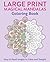 Large Print Magical Mandalas Coloring Book: Easy to Read Images to Calm and Delight