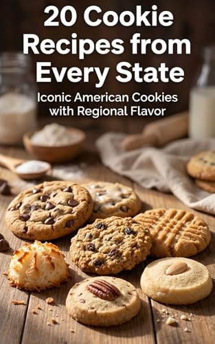 20 Cookie Recipes from Every State: Iconic American Cookies with Regional Flavor: Classic, Homemade Cookies Inspired by All 50 States — One Bite at a Time ... Recipes for Real-Life Kitchens Book 14) (Kindle Edition)