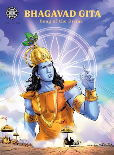 Bhagavad Gita (Song of the Divine) | The Timeless Teachings of Krishna | Comic Book | Illustrated Spiritual Classic for Kids | Amar Chitra Katha (Mythology Collection)