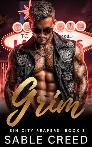 Grim: A Runaway Bride, Protective Touch her and Die Hero Biker MC Steamy Romance (Sin City Reapers Book 3)