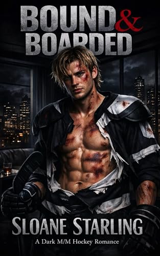Bound & Boarded: A Dark MM Hockey Romance (Pinned & Pucked Book 2)