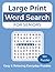 Large Print Word Search for...