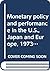 Monetary policy and perform...