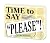 Time to Say Please! (Board Book)