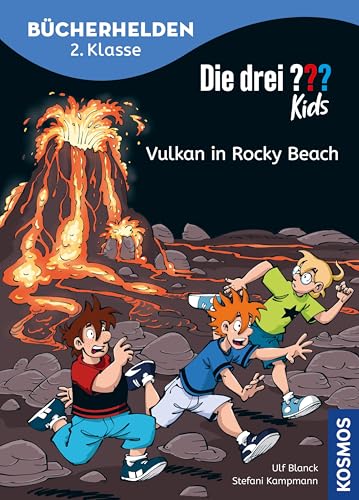 Die drei ??? Kids, Bücherhelden 2. Klasse, Vulkan in Rocky Beach (drei Fragezeichen Kids): Gut lesen können - Kinderbuch für Erstleser ab 7 Jahren - ... mit Justus, Peter und Bob (German Edition)