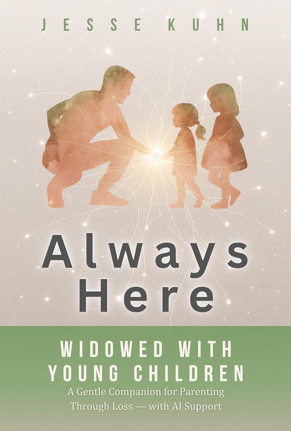 Always Here — Widowed with Young Children: A Gentle Companion for Parenting Through Loss — with AI Support