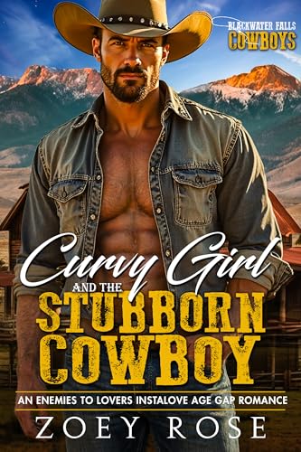 Curvy Girl and the Stubborn Cowboy: An Enemies to Lovers Instalove Age Gap Romance (Blackwater Falls: Cowboys Book 1)