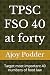 TPSC FSO 40 at forty: Targe...