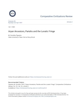 Aryan Ancestors, Pariahs and the Lunatic Fringe