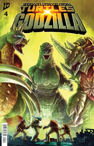 Teenage Mutant Ninja Turtles x Godzilla #4 (Kindle Edition)