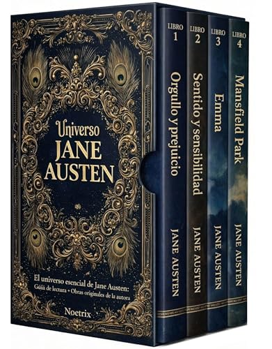 Universo Jane Austen – 4 Libros – Orgullo y prejuicio, Sentido y sensibilidad, Emma y Mansfield Park: El universo esencial de Jane Austen: Guía de lectura ... originales de la autora (Spanish Edition)