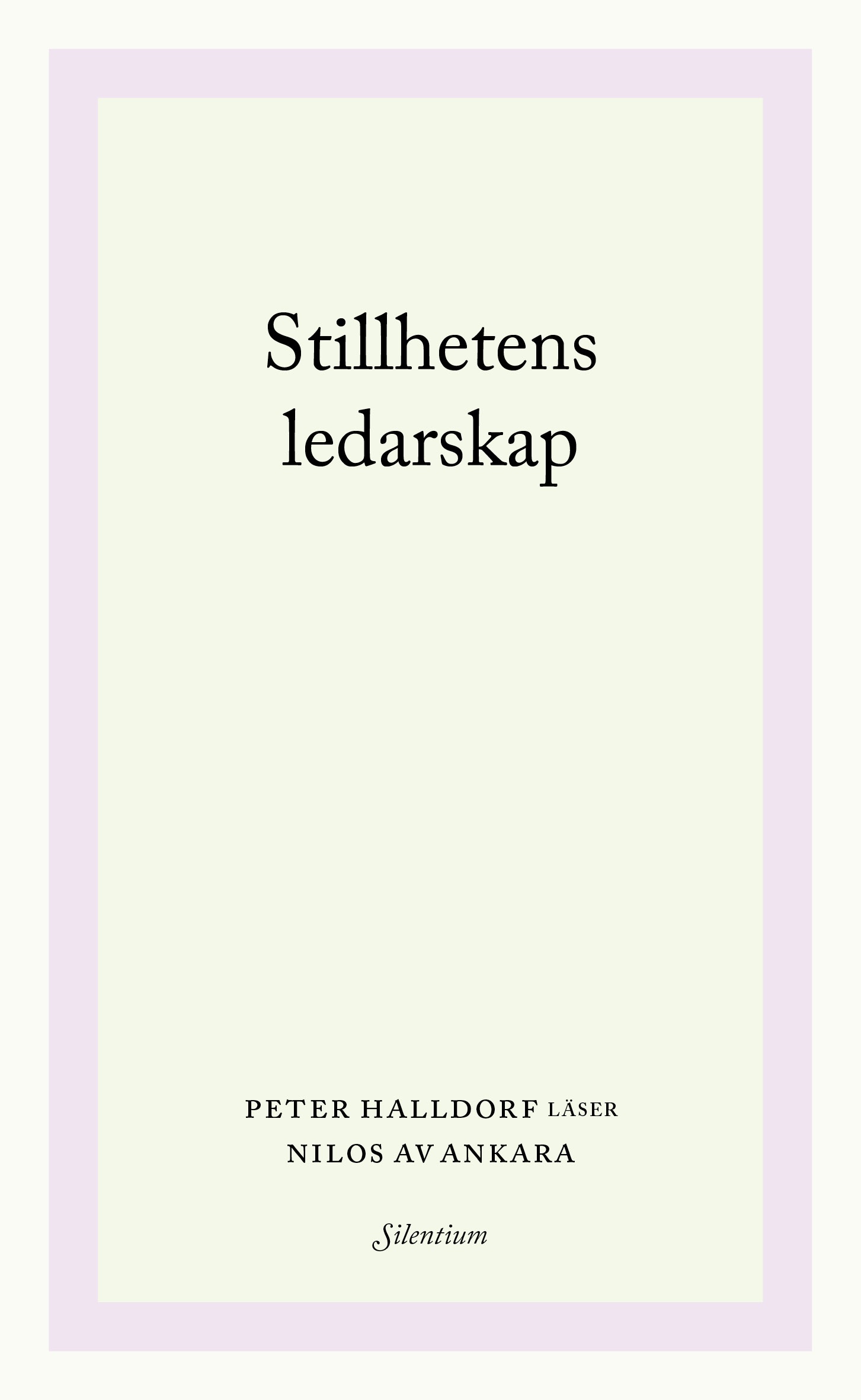 Stillhetens ledarskap: Peter Halldorf läser Nilos av Ankara