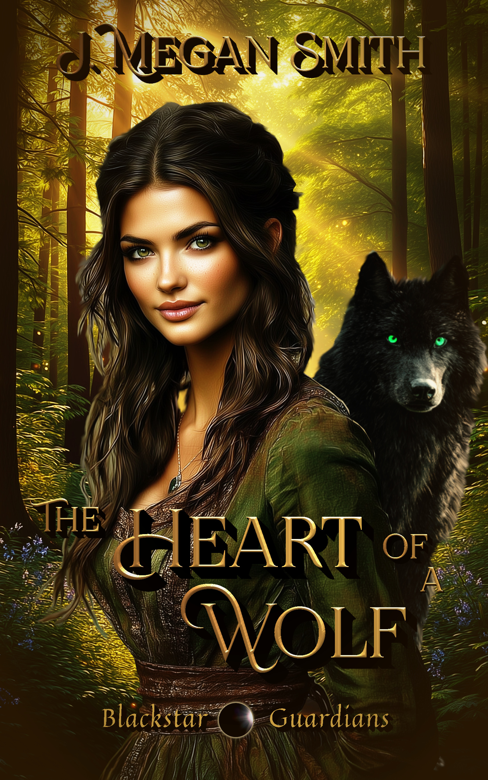 The Heart of a Wolf: A Light Paranormal Romance with humor, heart, and a swirl of magic: Blackstar Guardians, Book 3