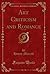Art Criticism and Romance, ...