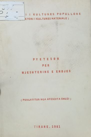 Pyetsor për mjeshtërinë e endjes