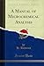 A Manual of Microchemical A...