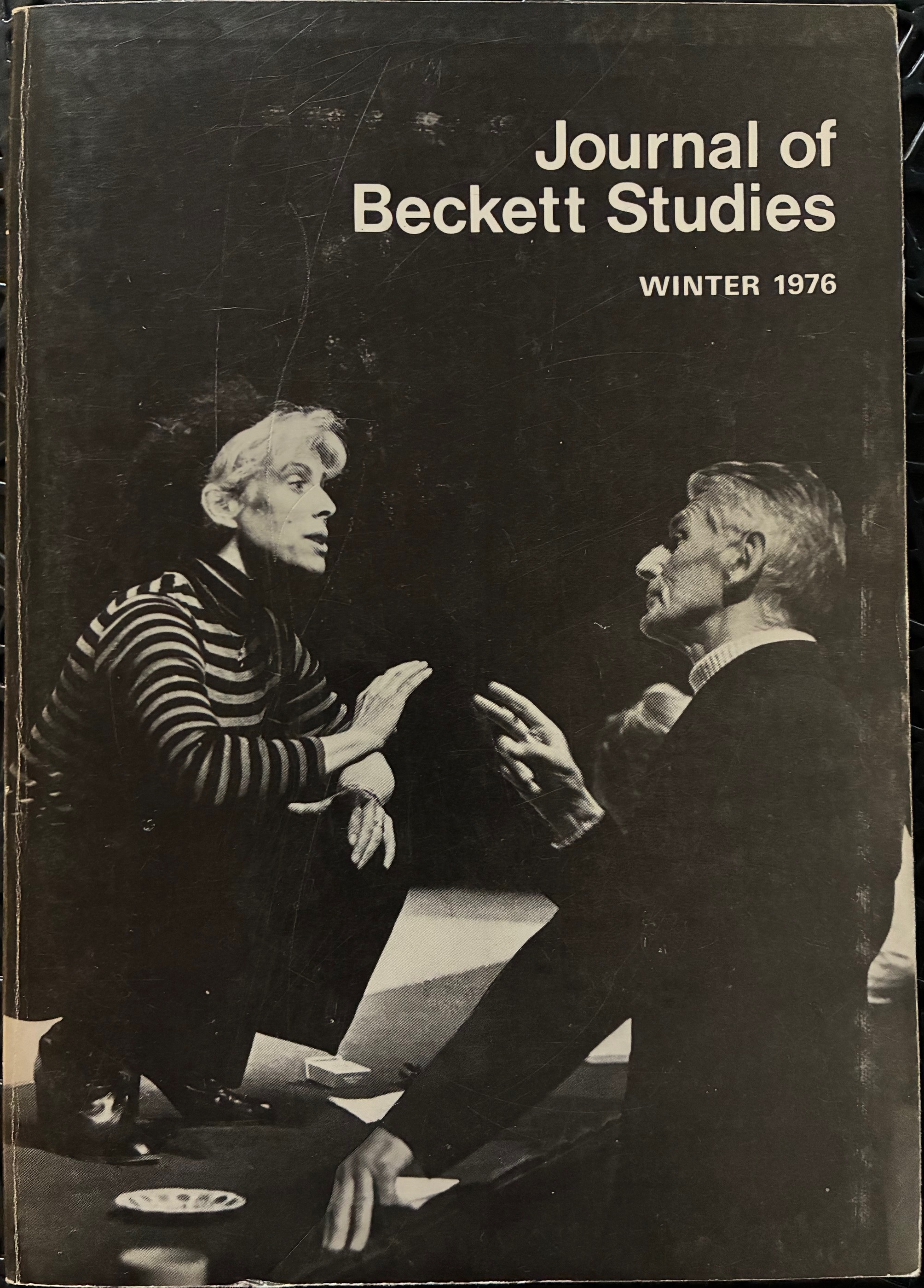 Journal of Beckett Studies (Number 1, Winter 1976)