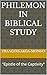 PHILEMON IN BIBLICAL STUDY  by Francois Akoa-Mongo