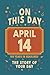 Happy Birthday! April 14: On This Day in Headlines – Nostalgic April 14 History Book with Authentic News and Memories – Perfect Birthday or Anniversary Gift