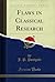 Flaws in Classical Research (Classic Reprint)
