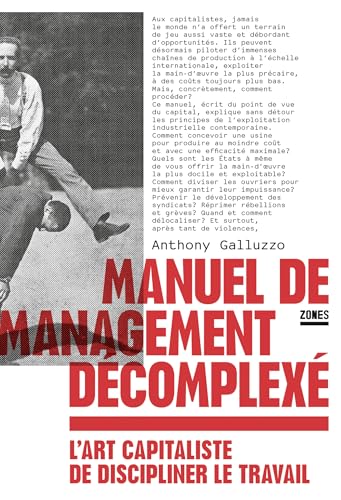 Manuel de management décomplexé: L'art capitaliste de discipliner le travail (French Edition)