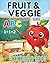 Fruit & Veggie School & Learning Coloring Book by Nat Fun