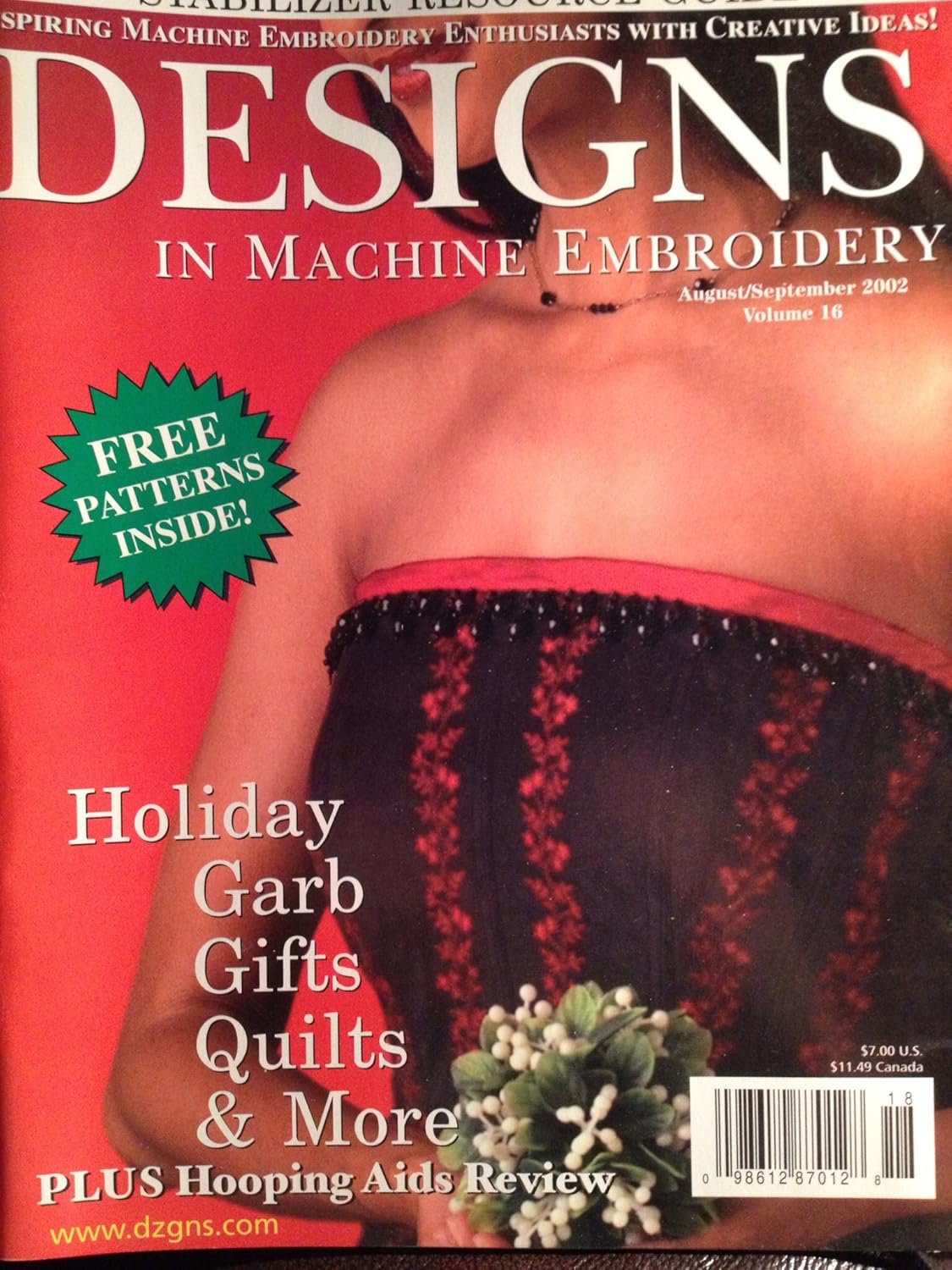 Designs in Machine Embroidery, Issue 16, August-September 2002