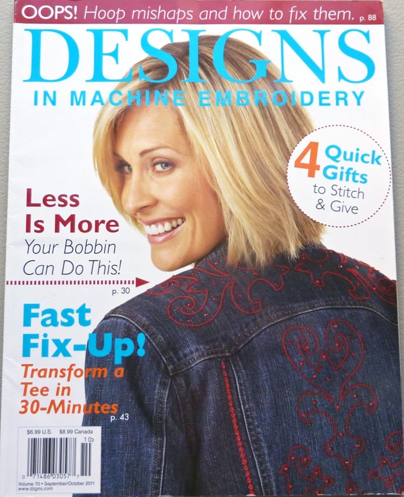 Designs in Machine Embroidery, Issue 70, September-October 2011