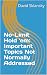 No-Limit Hold 'em: Importan...