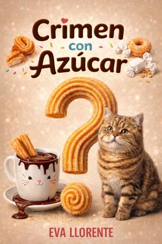 CRIMEN CON AZÚCAR: Un misterio acogedor con churros, romance y una gata detective (Spanish Edition)