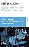 Rapport minoritaire / Souvenirs à vendre