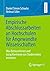 Empirische Abschlussarbeiten an Hochschulen für Angewandte Wissenschaften: Was BetreuerInnen und GutachterInnen von Studierenden erwarten (German Edition)