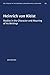 Heinrich von Kleist: Studies in the Character and Meaning of his Writings (University of North Carolina Studies in Germanic Languages and Literature Book 94)