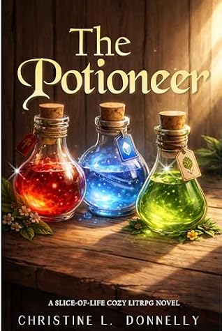 The Potioneer: A Slice-of-Life Cozy LitRPG Novel by Christine L. Donnelly book cover