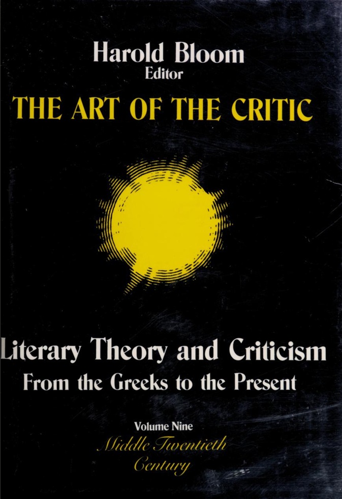 The Art of the Literary Critic, Volume IX: Middle 20th Century