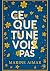 Ce que tu ne vois pas (French Edition)