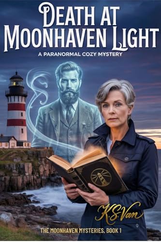 Death at Moonhaven Light: A Retired Detective Paranormal Cozy Mystery (The Moonhaven Mysteries, #1)