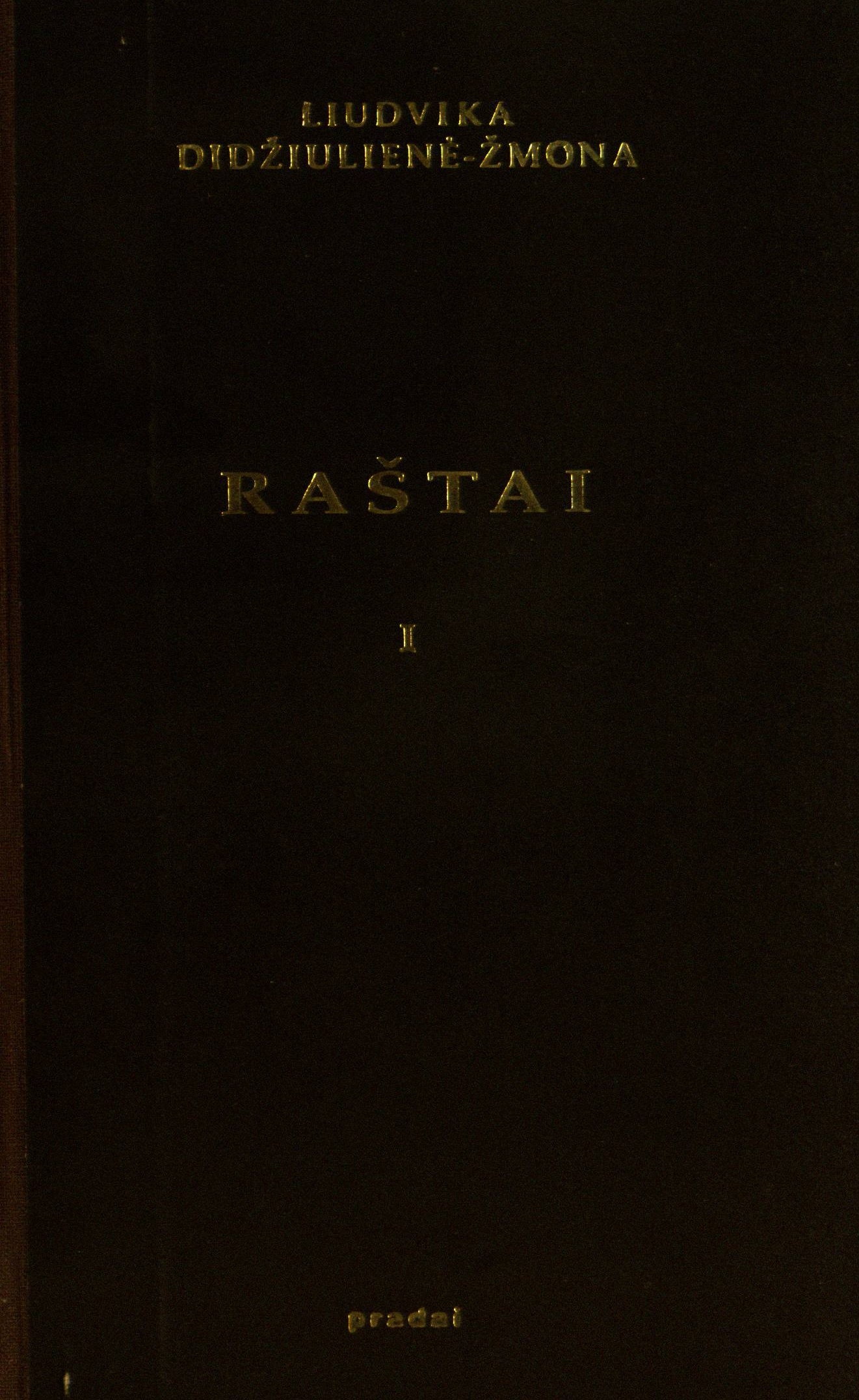 Raštai, I tomas