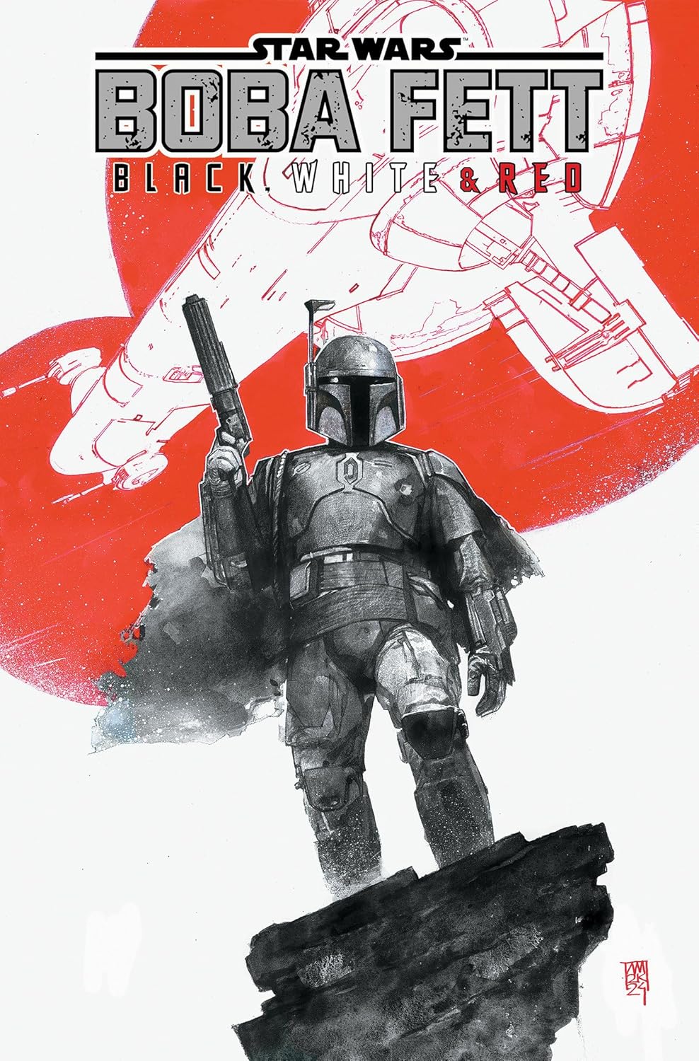 Star Wars: Boba Fett - Black, White & Red Treasury Edition (Paperback)