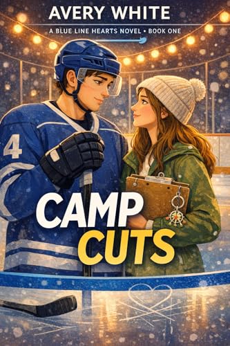 Camp Cuts: A Small-Town Hockey Romance About First Love and Big-League Dreams (Blue Line Hearts Book 1)