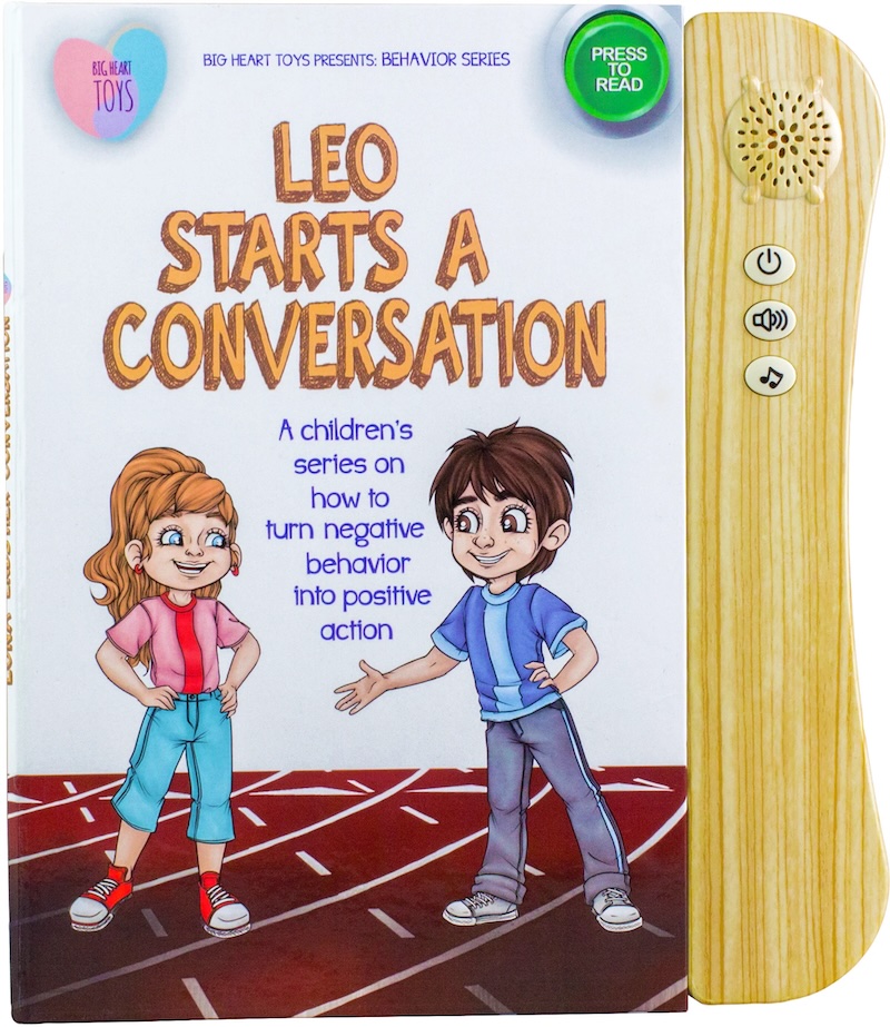 Leo Starts a Conversation - Interactive Sound Books for Kids (Behavior Series) by Big Heart Toys