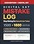 Digital SAT Math Mistake Log by Synapse Academic Press