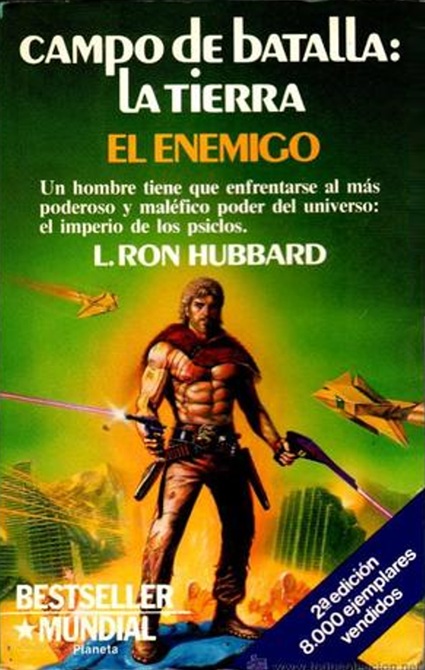 Portada de Campo de batalla: La Tierra. El enemigo, de L. Ron Hubbard